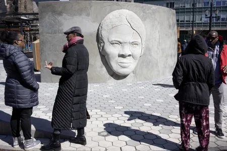 The unveiling of the new Harriet Tubman memorial on March 9 in downtown Newark, New Jersey