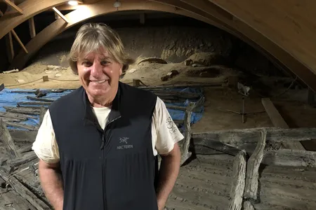 Miomir Korac, the lead archaeologist working on the newly unearthed ship