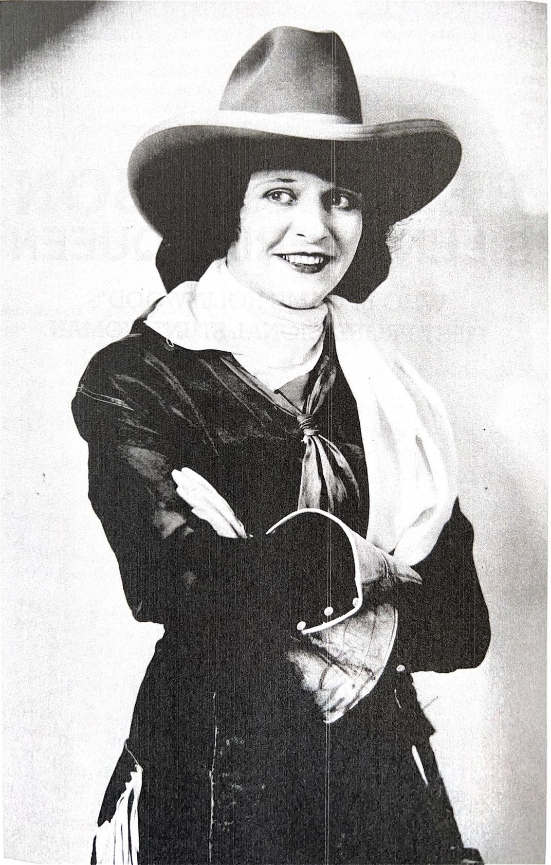 Gibson in a cowgirl costume
