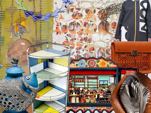 The four-day Smithsonian Craft Show opens April 20 at the National Building Museum in Washington, D.C., offering the works of 120 artists (above: an array of offerings).