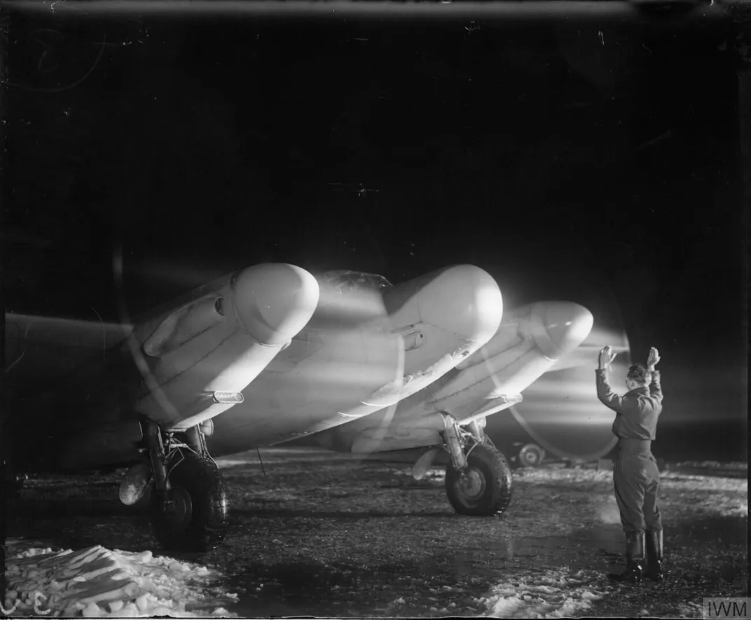 A Royal Air Force plane equipped with aircraft interception radar