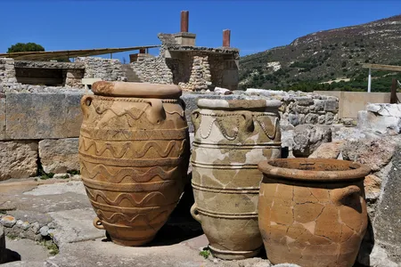 The master female ceramicist likely created large vases, known as pithoi, similar to these