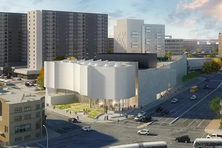 Los Angeles-based architect Michael Maltzan's design is reminiscent of a sun-sculpted ice formation.