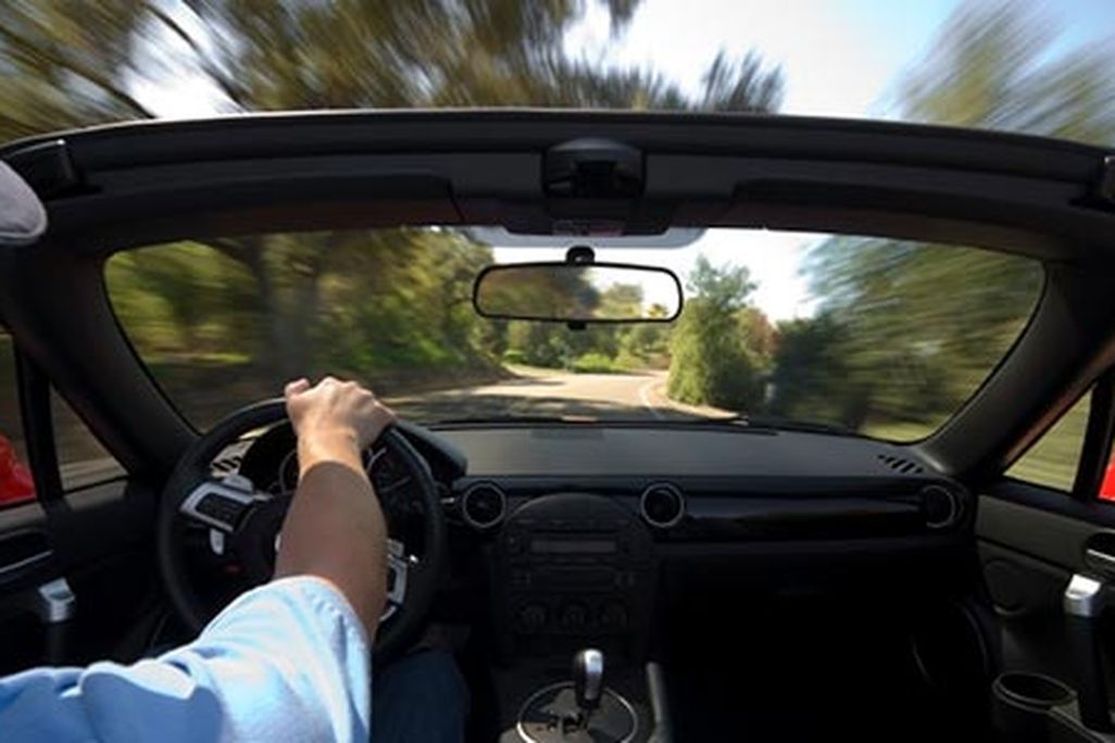 Speeding car