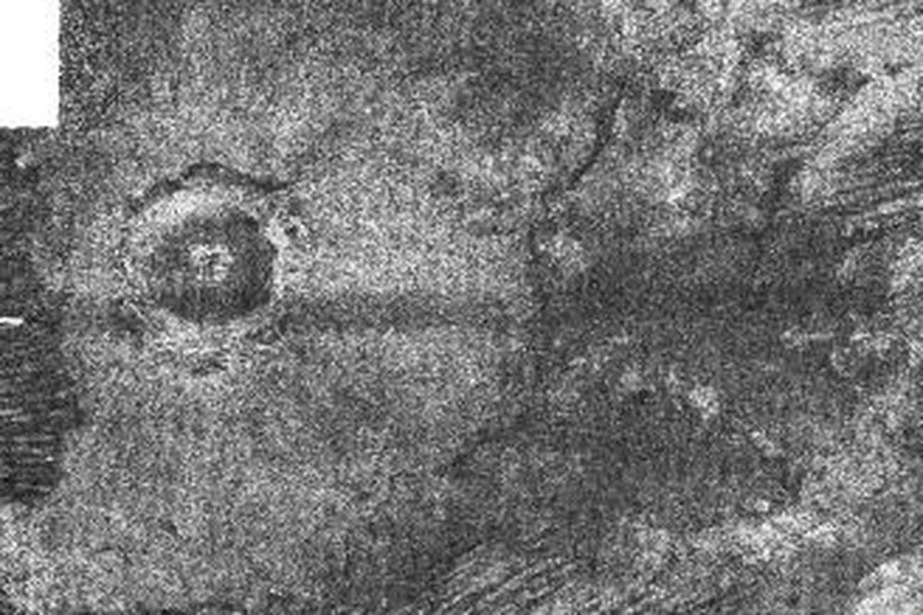 A rare sight on Saturn's largest moon