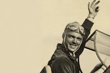 A 1927 photo of Frank Clark, who offered $20 for Phillips’ flight and piloted the first rescue attempt.