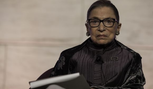 Ruth Bader Ginsburg at a Smithsonian event.