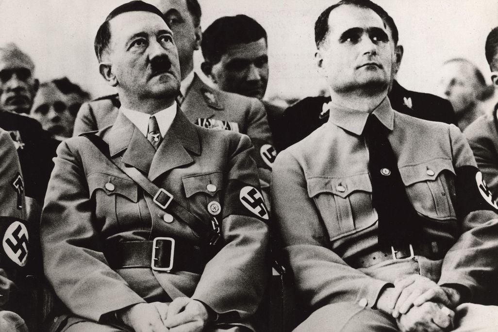 Adolf Hitler and his deputy Rudolf Hess