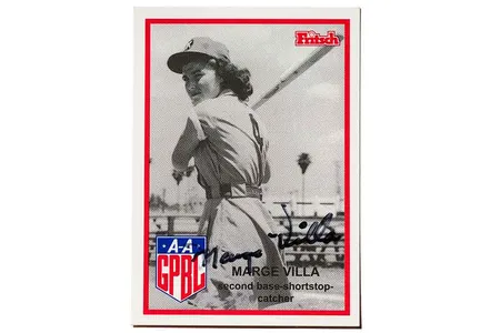 In 1939, at age 13, Villa played for the East Los Angeles girls’ community team, the Garvey Stars. Over the next few years, she played for the semiprofessional Orange Lionettes team in Southern California and was signed to play in the AAGPBL in 1946.