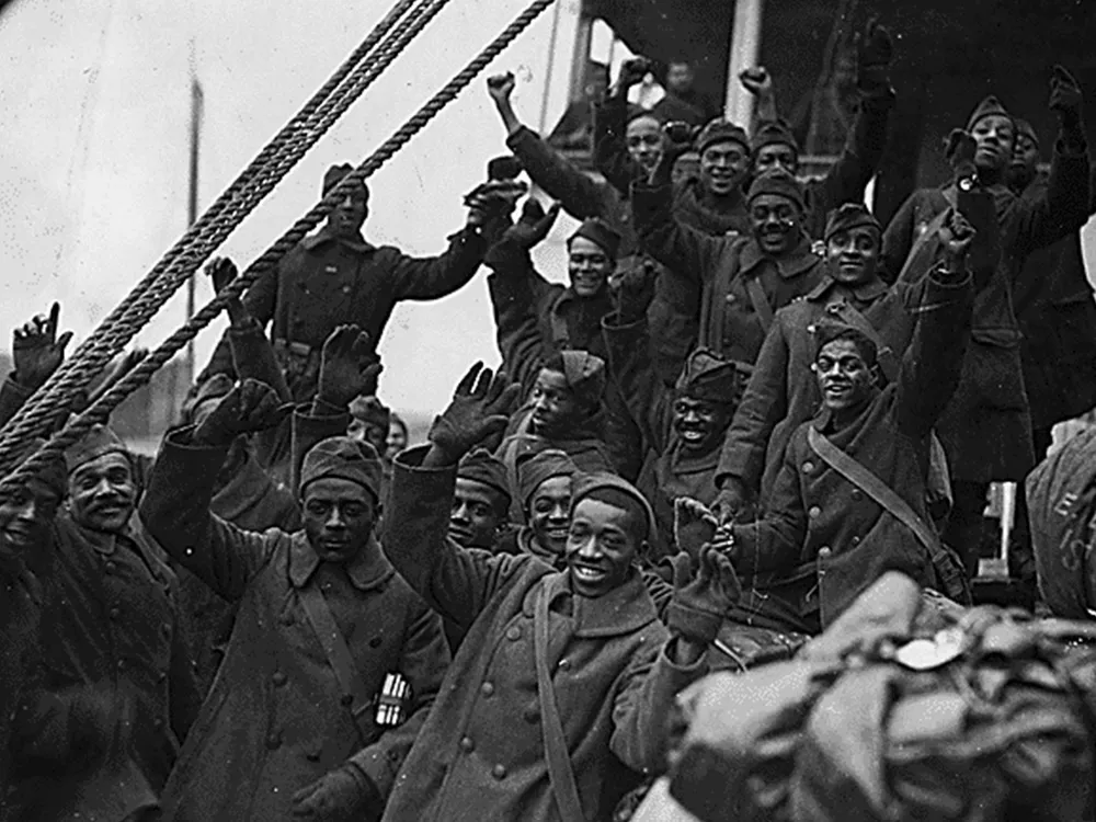 1917-WW 1-Negro Fighters 15th Infantry Home from France with War Crosses 