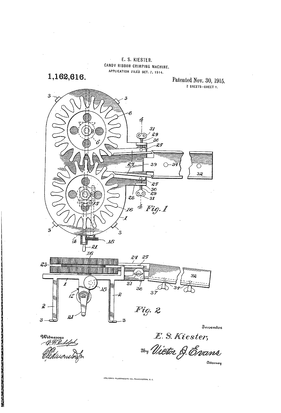 20th Century Candy Cutter, #5273. Patented 1909