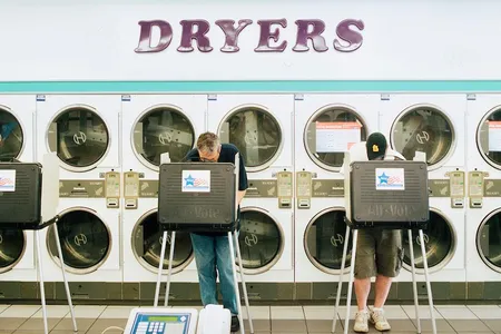 Su Nueva Laundromat in West Lawn, Chicago, is the official polling place for about 700 registered voters.