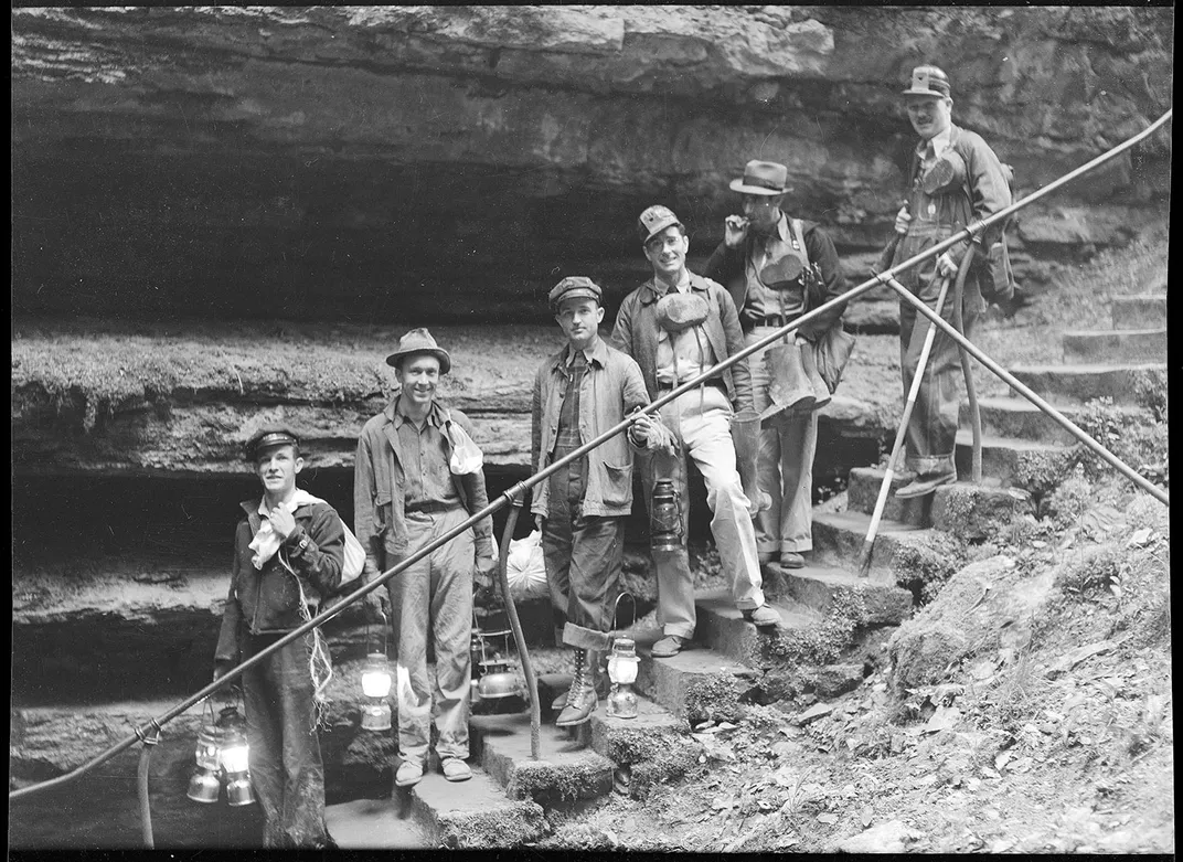 Cave guides at Mammoth Cave, circa 1939