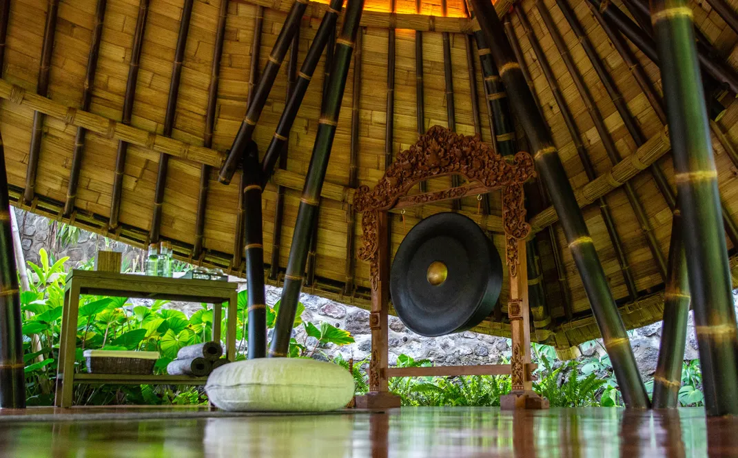 Yoga studio at Nirjhara Resort. Credit: Nirjhara Resort