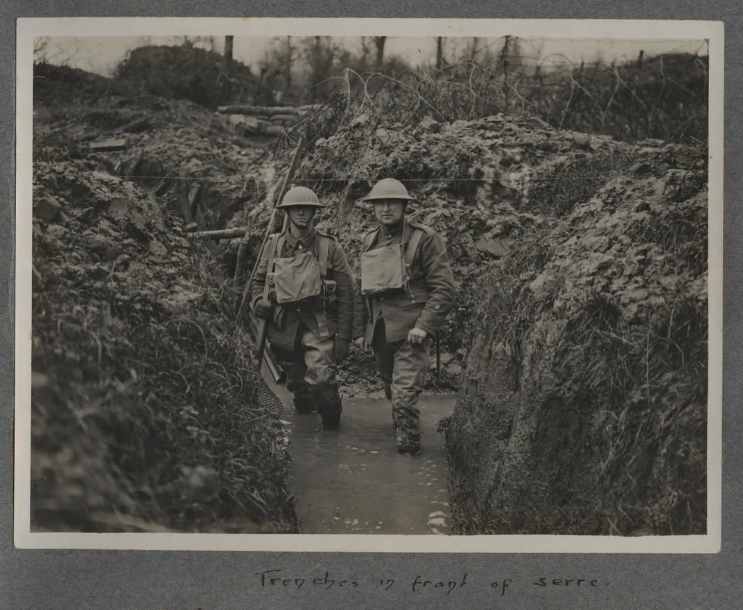 Brits in the trenches, undated