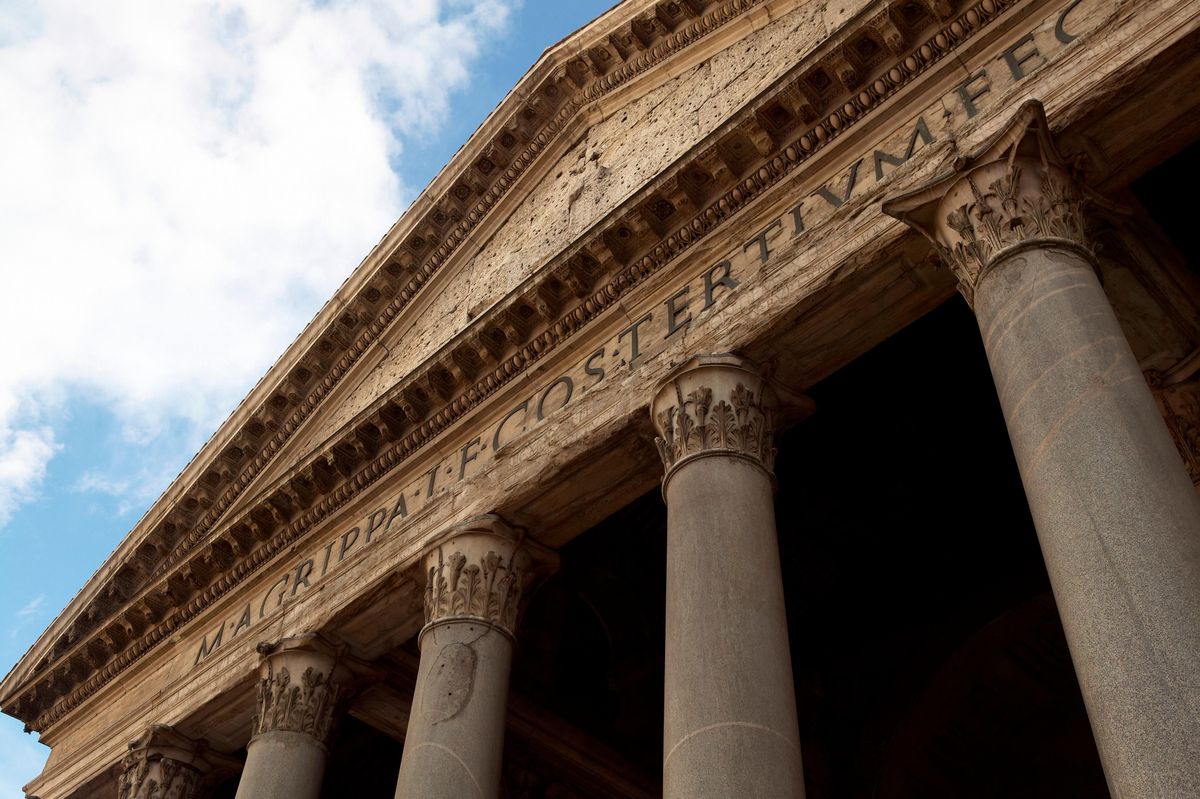 Ancient Roman Pantheon In Rome