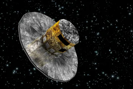 An artist's interpretation of the Gaia spacecraft -- mistaken for a small moon this week