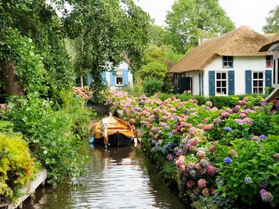Giethoorn is often called the "Venice of the Netherlands."
