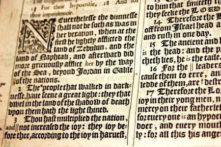 A page of the original King James Bible