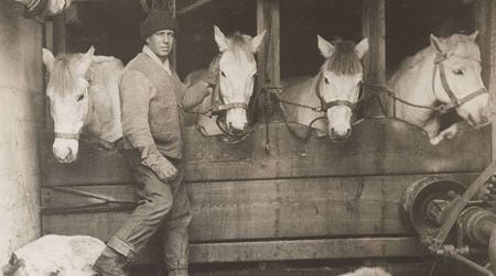 Captain Lawrence "Titus" Oates with ponies