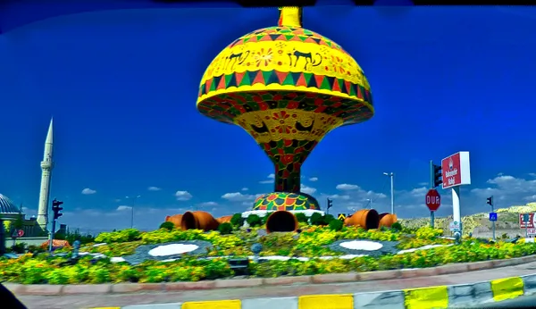 Brightly Colored Monument of the Artisans of Cappadocia thumbnail