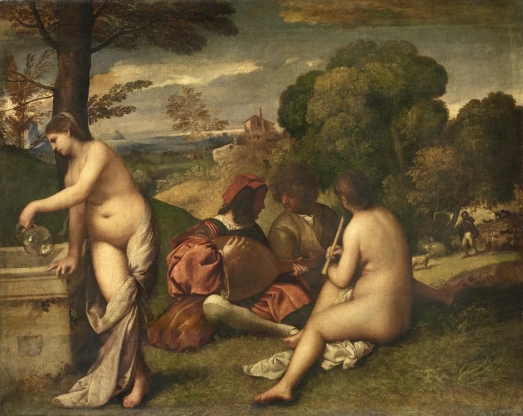Titian painting Le Concert Champêtre