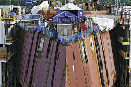 The USS Zumwalt, the Navy’s next-generation warship. The 600-foot, 15,000-ton vessels is being built by General Dynamics in Maine at the Bath Iron Works.
