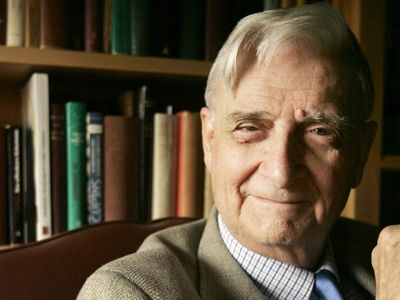 Pulitzer Prize-winning scientist E.O. Wilson appears in his office at Harvard University, in Cambridge, Mass. Wilson, an author, biologist, and humanist made well-chronicled efforts to team with evangelical Christians to fight global warming.