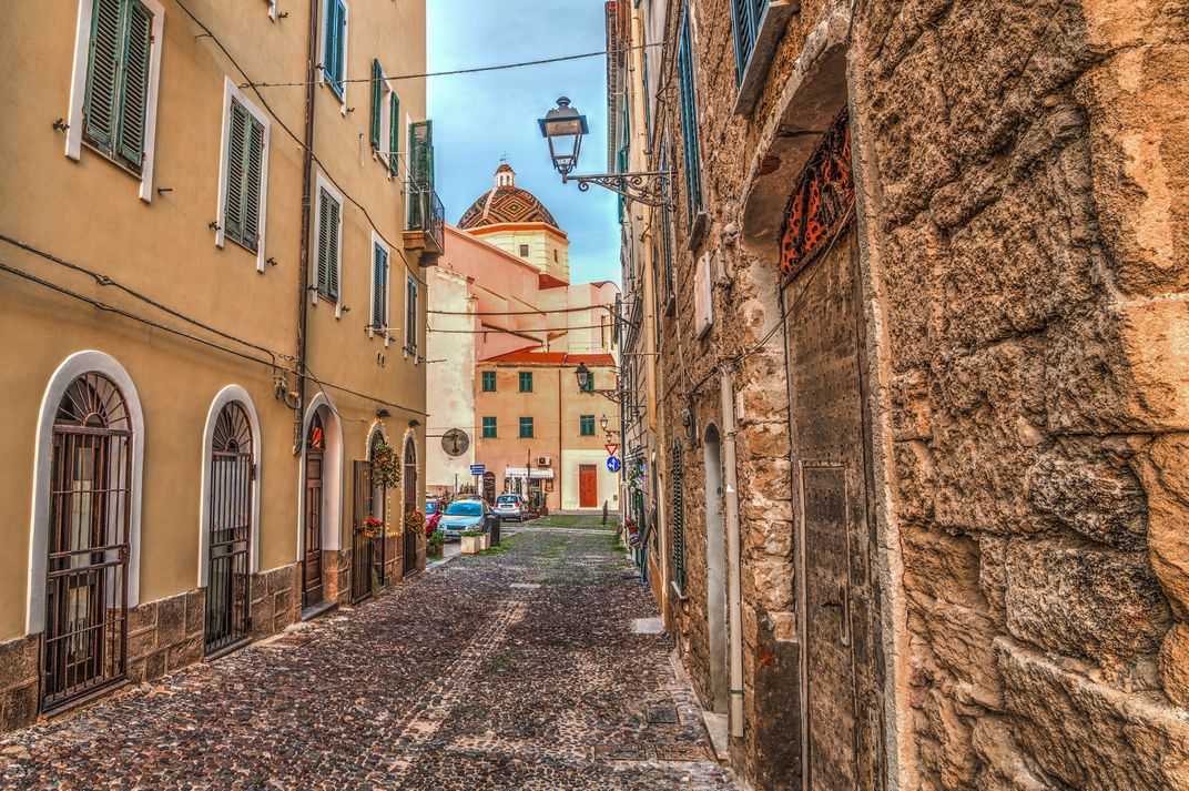The Catalan-influenced town of Alghero, Sardinia