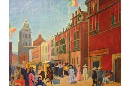 Walter Pach, Street in Mexico,