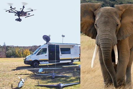 Air Shepherd uses a variety of virtually silent drones in African wildlife parks to catch poachers before they can act. 
