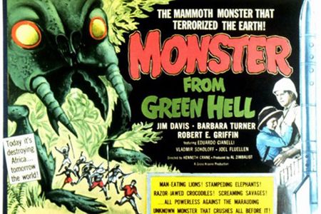 What happens when scientists expose wasps to outer space radiation? The insects mutate into giant killing machines—or, so say the makers of the 1958 film Monster From Green Hell.