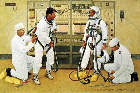 "Grissom and Young," by Norman Rockwell.