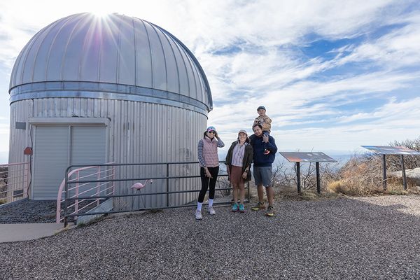 Illuminated Moment: Gonzaga Family at Kitt Peak thumbnail