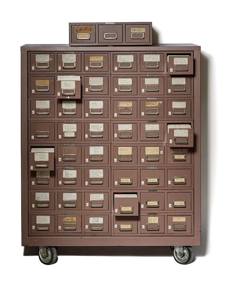 Phyllis Diller’s joke file, 1962