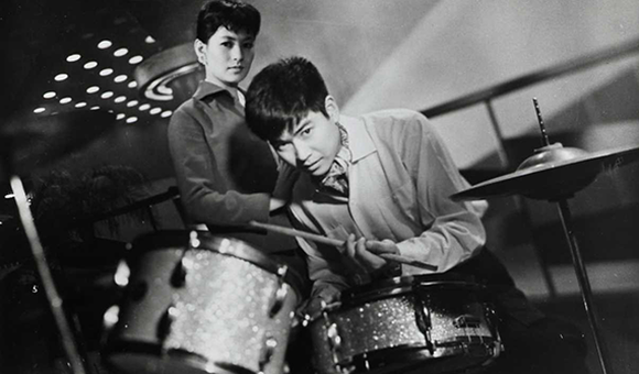 Promotional image, The Stormy Man, directed by Umetsugu Inoue, Image © 1957 Nikkatsu