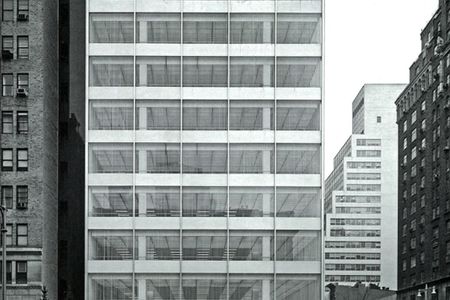 The Park Avenue facade of the Pepsi-Cola Corporation World Headquarters, designed by SOM 