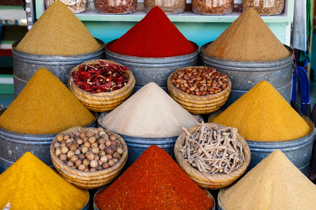 Traditional spices of Morocco