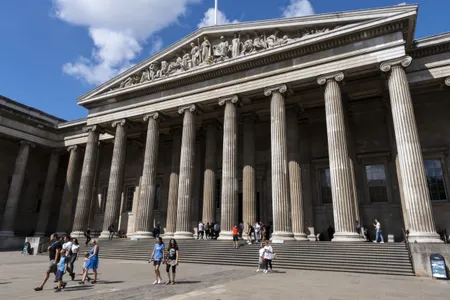 The artifact had been on view at a table inside the British Museum in London.