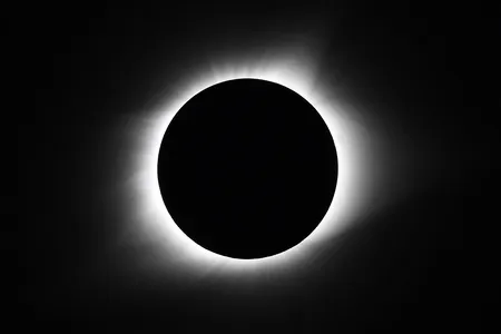 A total solar eclipse as seen from Kentucky in 2017