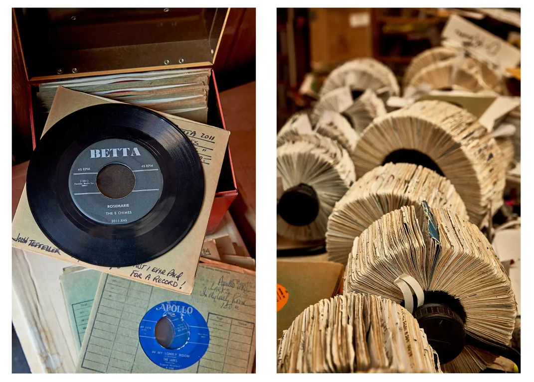 record and rolodex