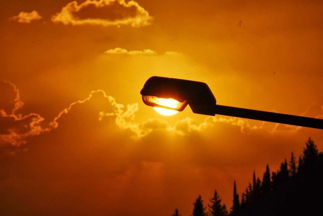 sunset in the street lamp | Smithsonian Photo Contest | Smithsonian