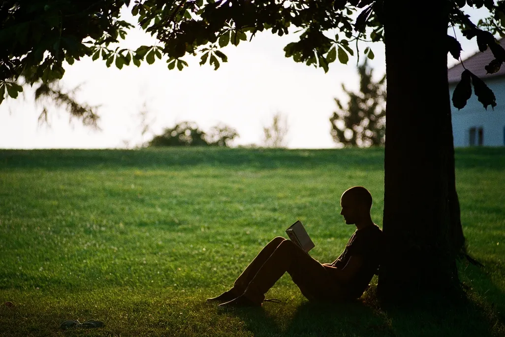 Man Reading Book
