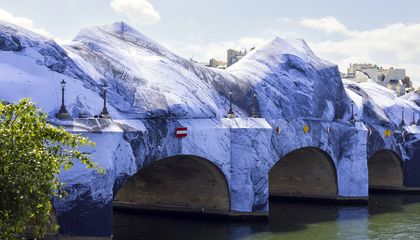 The Oldest Bridge in Paris Was Swallowed Overnight by a Giant, Inflatable Cave in the Latest Artwork by the ‘French Banksy’