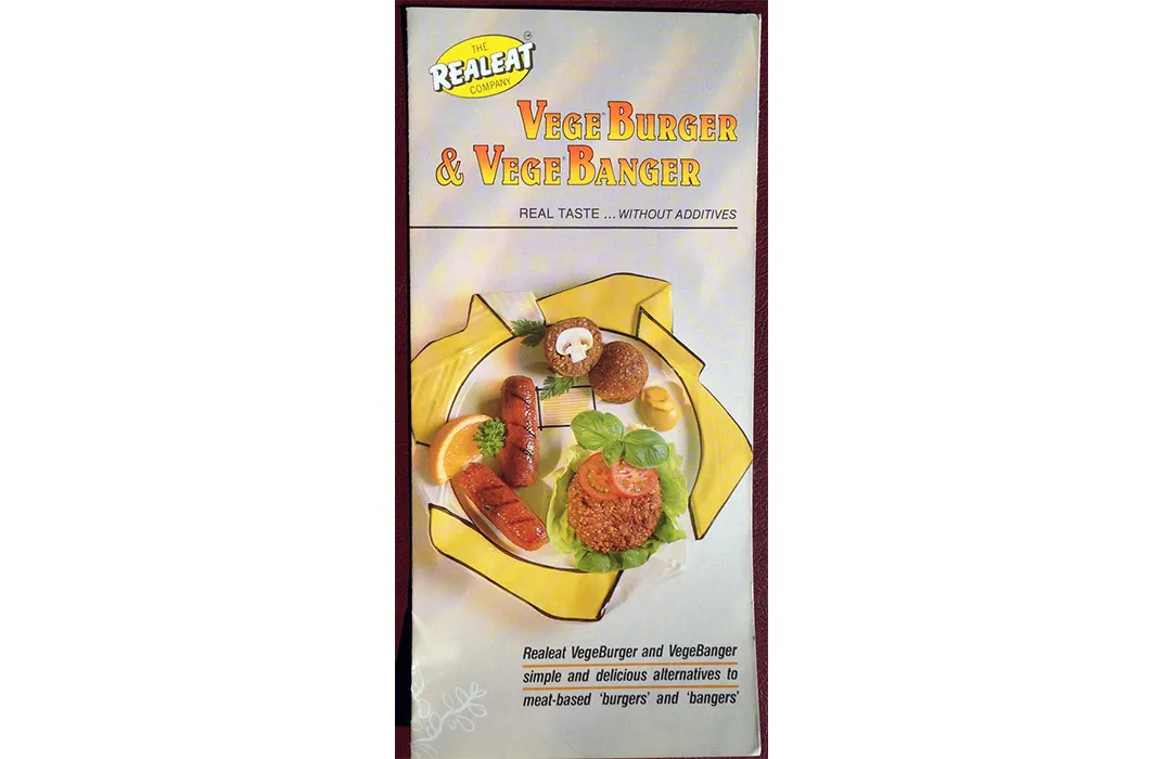 VegeBurger recipe leaflet