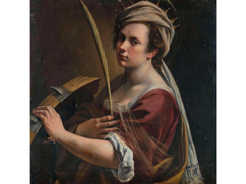 Self-Portrait as Saint Catherine of Alexandria by Artemisia Gentileschi