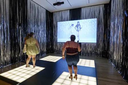 Installation photography of&nbsp;Musical Thinking: New Video Art and Sonic Strategies, Smithsonian American Art Museum, 2023.