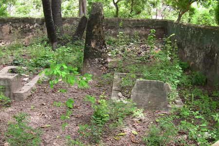 Swahili people maintained matrilineal family burial gardens such as this one in Faza, Kenya.