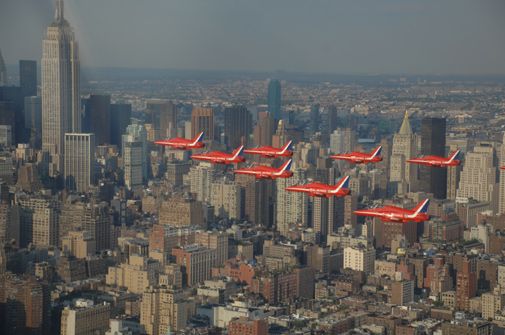 New York flight buffs are treated to a British invasion.
