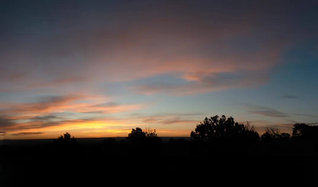 Sunrise from DY Begay’s hogan